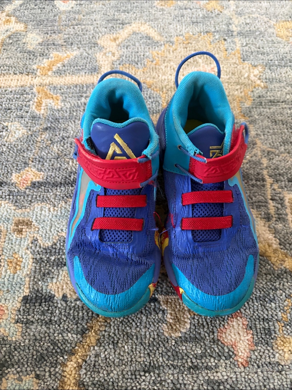 Nike Kids Sneakers - Blue with Red Accents